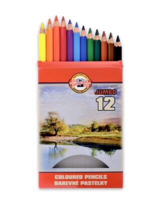 creioane colorate omega jumbo Koh-I-Noor set 12